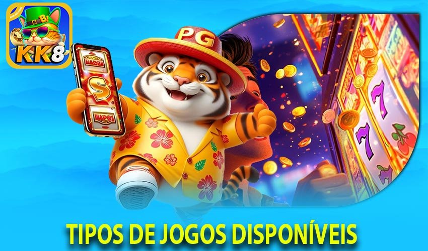 Tipos de jogos disponíveis no KK8 Slot